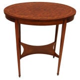 Period Napoleon III Oval Marquetry Table, circa 1860
