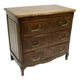 Antique Petite 19th Century Normandy French Walnut Commode