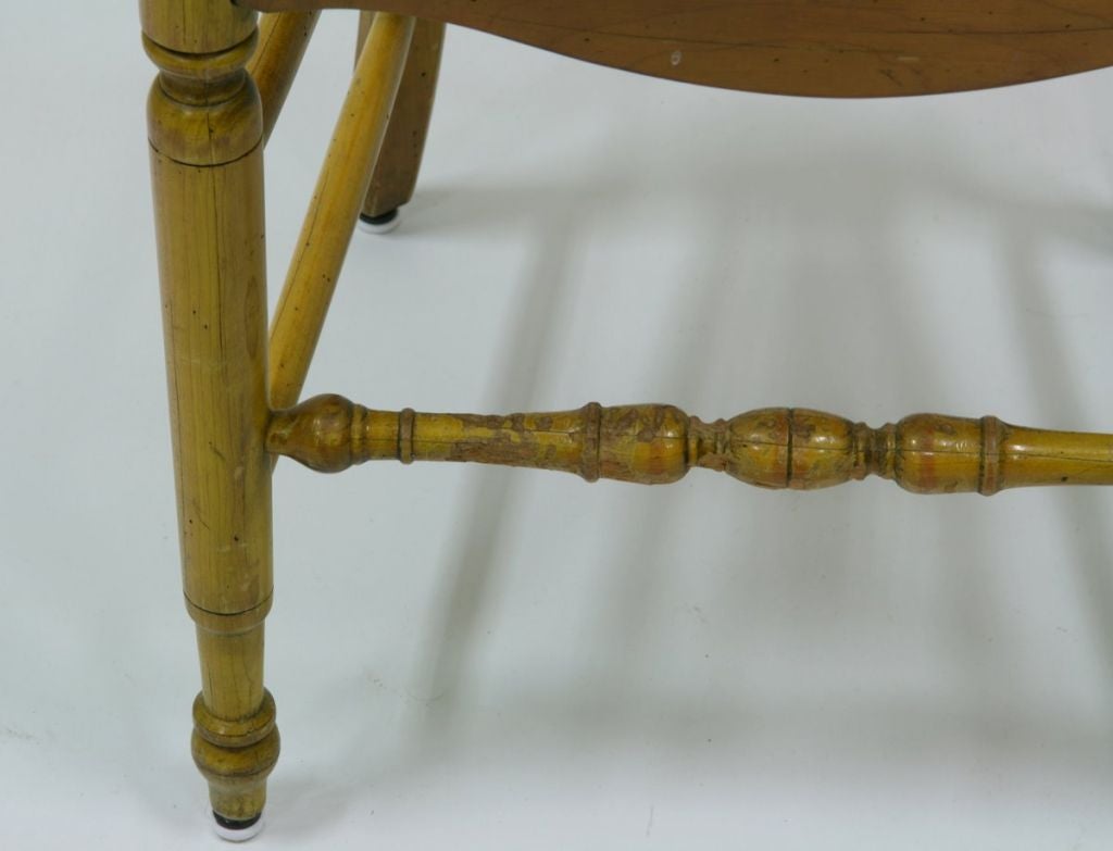 Set of 6 Reproduction Rush Seat Wheat Back Chairs (5 side, 1 arm 1