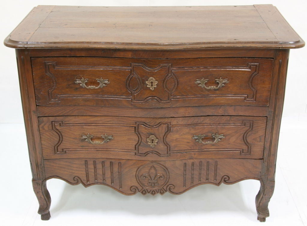 18th Century Small Size French Oak of the Period Louis  XV Commode