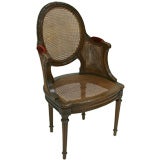 Arm Chair 19th Century French Caned Fauteuil