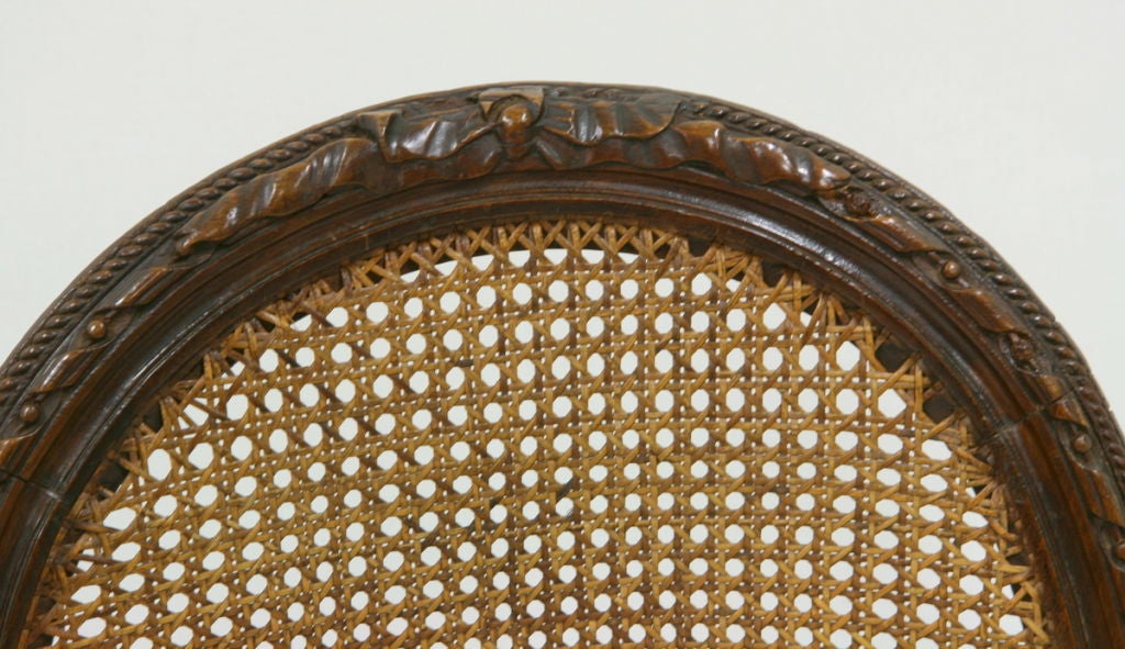 Arm Chair 19th Century French Caned Fauteuil 1