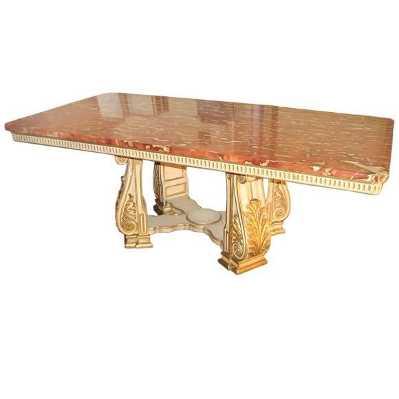 Table  19th Century Italian Marble Top 