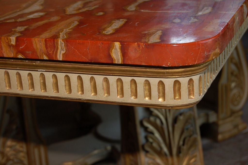 Table  19th Century Italian Marble Top  2