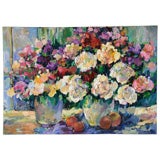 "Symphony of Flowers" Oil on Canvas by Royce Gordon