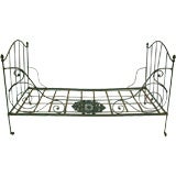 Antique Late 19th Century French Iron DayBed