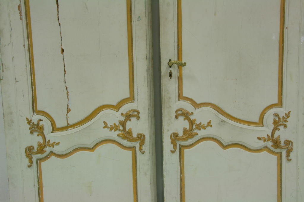 Wood 19th Century French Theatrical Chateau Doors