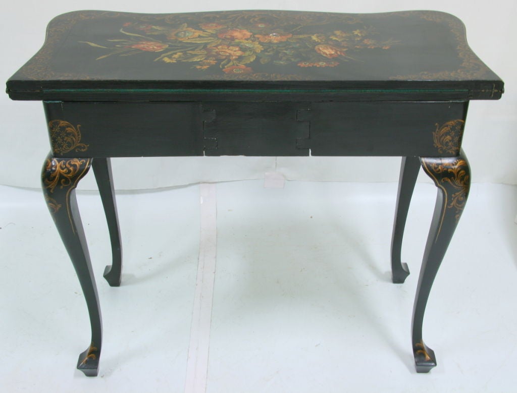 Game Table 19th Century Napoleon III Painted 2