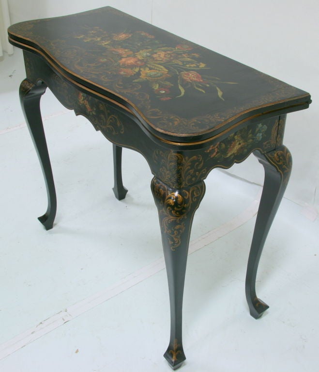 Game Table 19th Century Napoleon III Painted 1