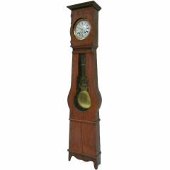 Antique 19th Century French Pine Morbier Grandfathers Clock