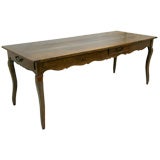 Antique Early 1800's French Louis XV Farm Table with Cabriole Legs