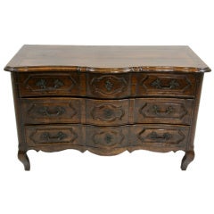 Period 18th Century French Arbalete Walnut Commode