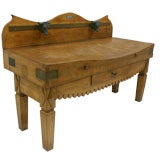 19th Century French Butcher Block Table