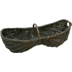 Used 19th Century French Grape Harvesters Basket
