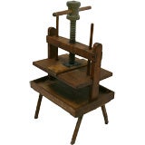 Antique Late 19th Century  Wooden  Press Made Into Custom Floor Lamp