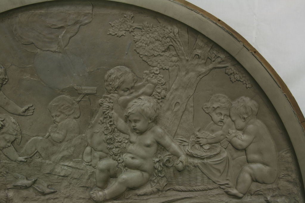 Exceptional French 19th Century Over Door Bacchus Enfants In Good Condition In San Francisco, CA