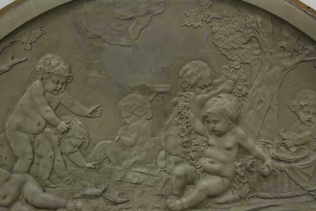 Exceptional French 19th Century Over Door Bacchus Enfants 2