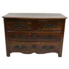 Of the Period Louis XV Parisian Walnut Chest of Drawers