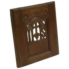 19th Century French Walnut Door from a Church
