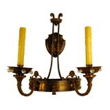 Vintage Pair of Jansen Neoclassical Style Sconces