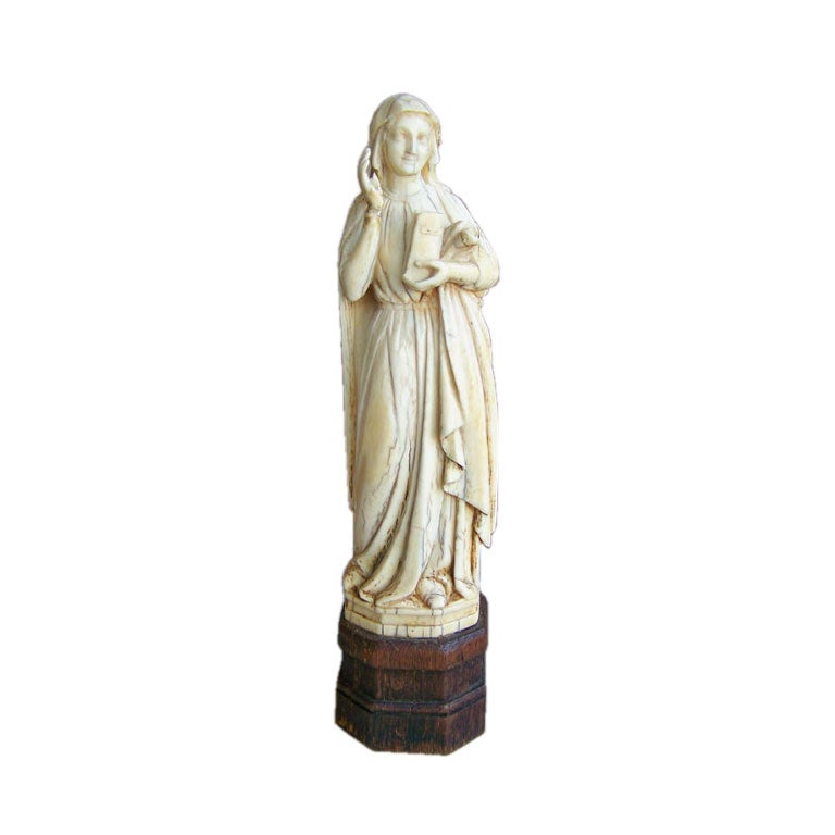 18th Century Carved Ivory Religious Figure at 1stDibs
