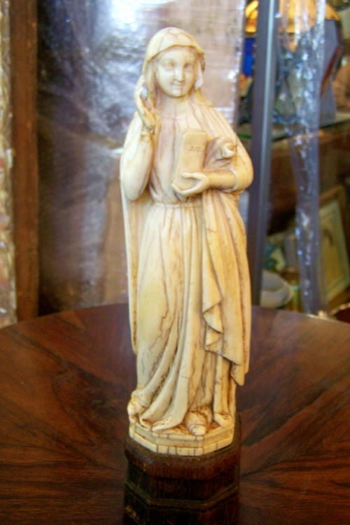 18th Century Carved Ivory Religious Figure at 1stDibs