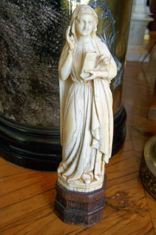 18th Century Carved Ivory Religious Figure at 1stDibs