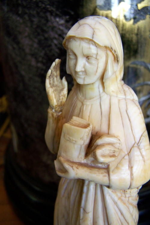 18th Century Carved Ivory Religious Figure at 1stDibs