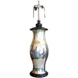 Monumental Mercury Glass Lamp