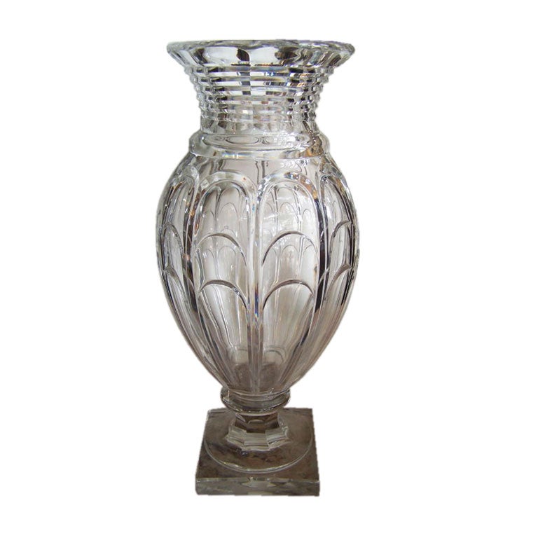 Extraordinary Antique Crystal Vase at 1stDibs