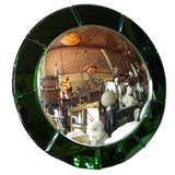 Round Art Deco Fish Eye Mirror