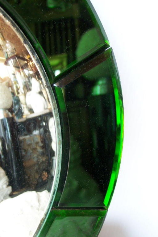 Round Art Deco Fish Eye Mirror