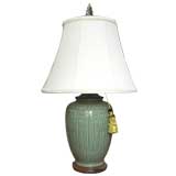 Chinese Celedon Lamp