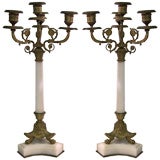 Pair of 19th Century Candleabres