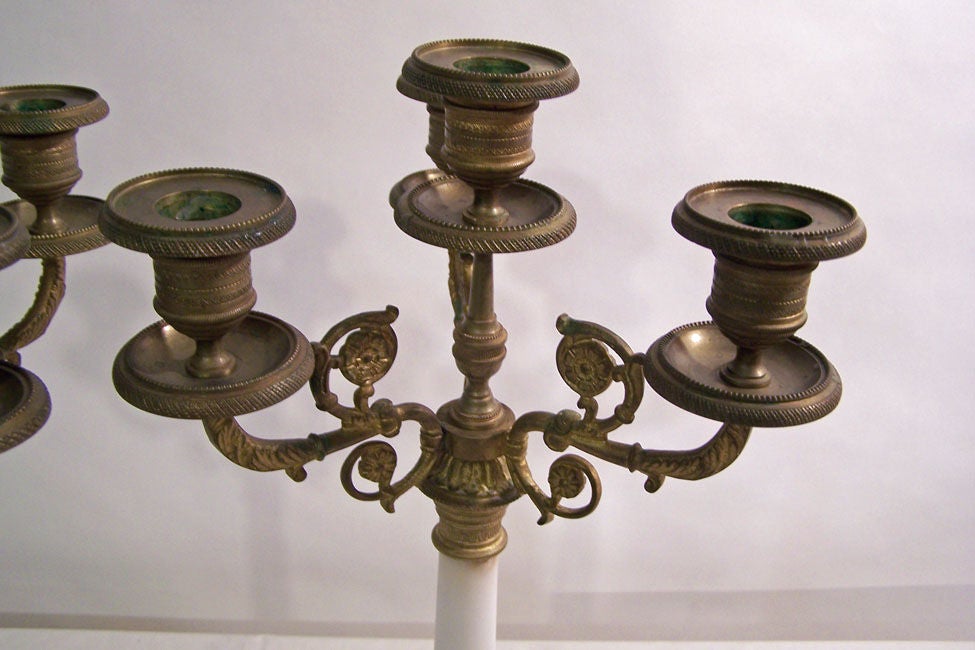 Pair of 19th Century Candleabres