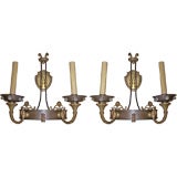 Pair of Maison Jansen Neoclassical Style Sconces