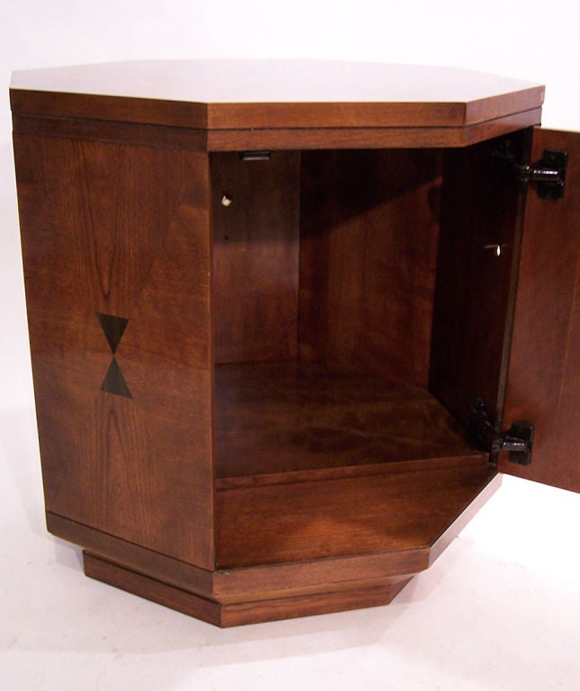 American Pair of 1990's Henredon Octagonal Side Cabinets