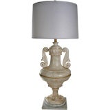Very Large Alabaster Lamp