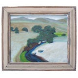 California Landscape Oil on Masonite