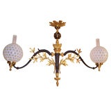 Exceptional 19thC French Billiard Light Fixture