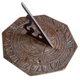Antique Early 19thC English Bronze Sundial