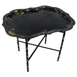 19thC Papier Mache Tray Table
