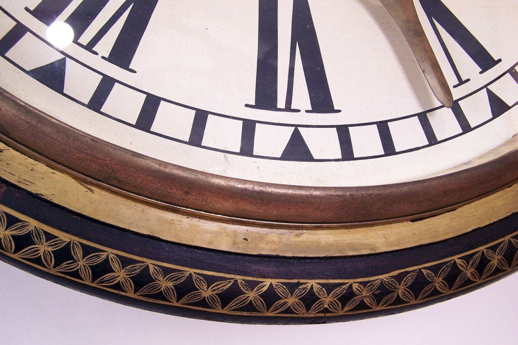 American Large Antique Wall Clock