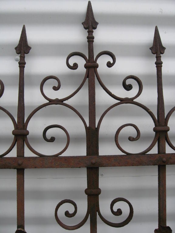 Italian Wrought Iron Fence For Sale