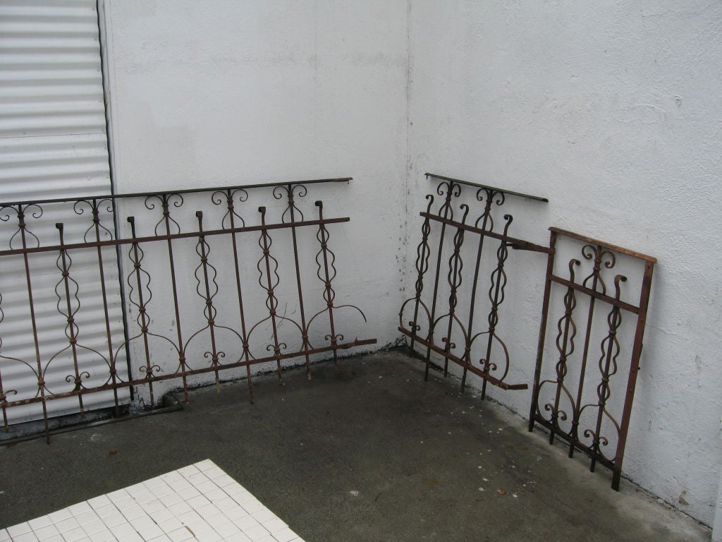 wrought iron veranda
