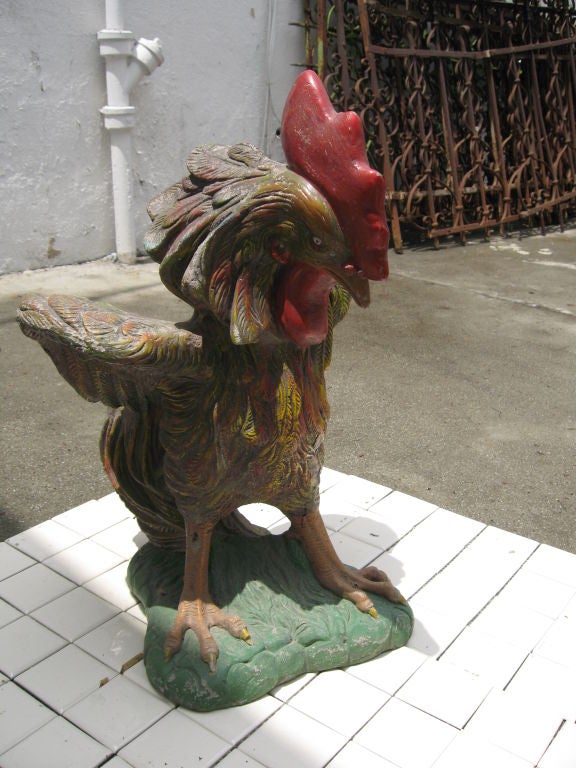 Pair of Italian Rooster Scupltures