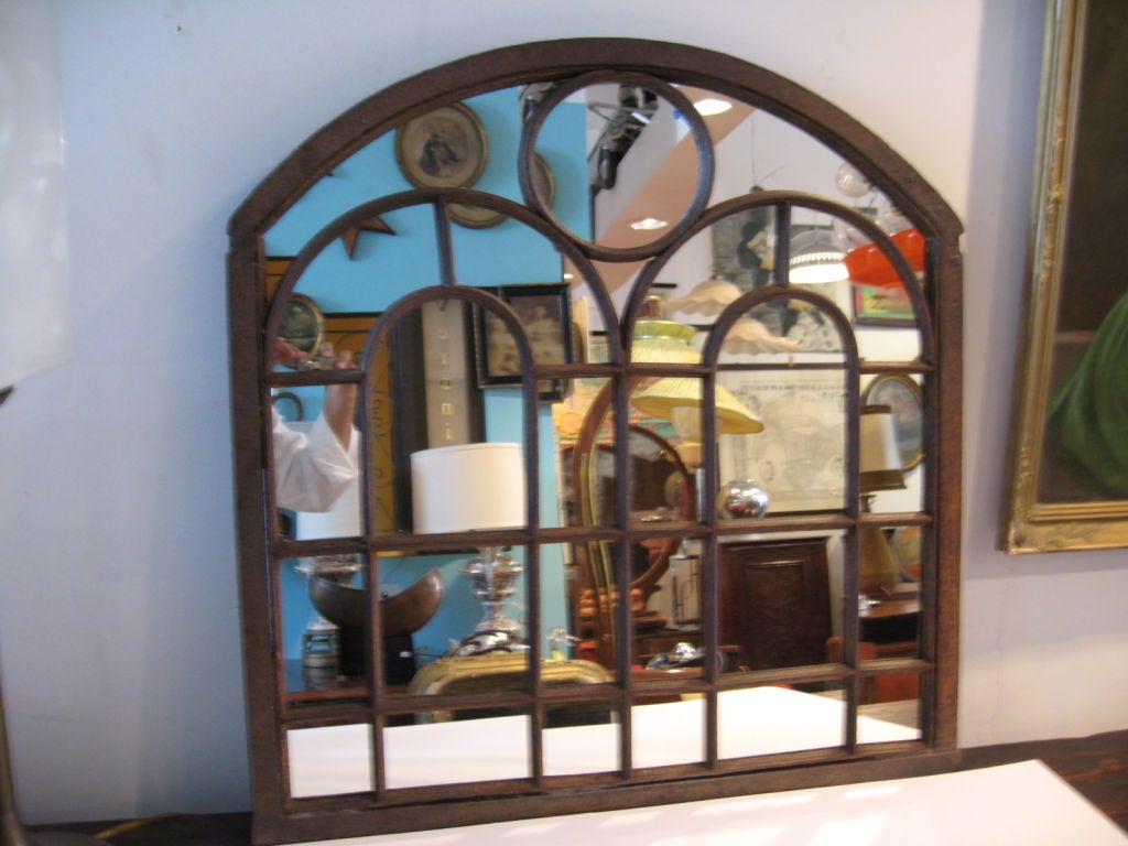 19th century  Italian abbey mirror/ window