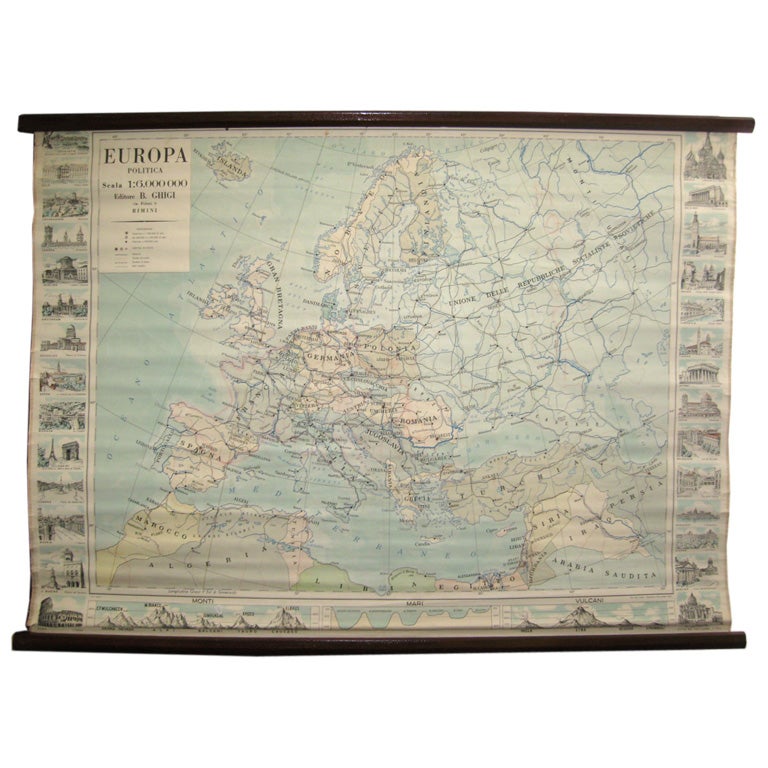 Map of Europe For Sale