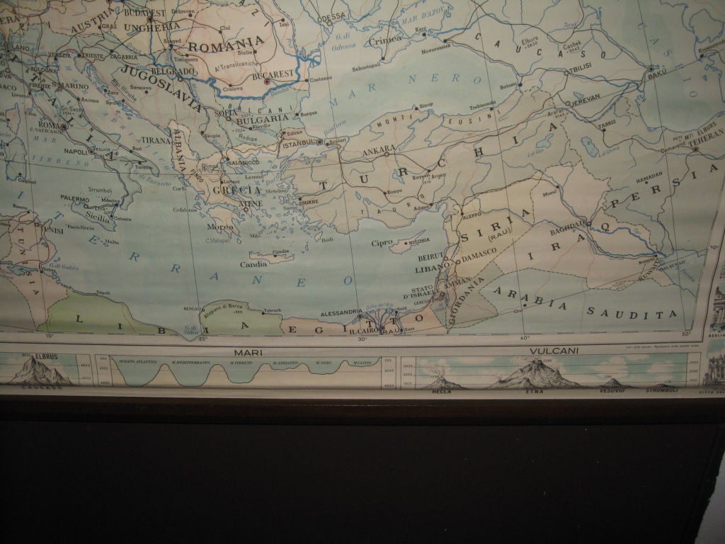 Map of Europe In Good Condition For Sale In Los Angeles, CA