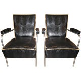 40's Italian pair of chairs